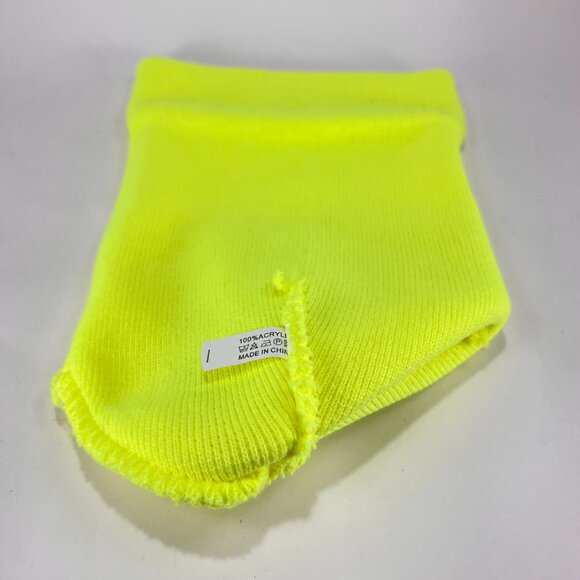 SGW Beanie Skull Hat Ski High Vis Green Knit Winter Workwear Outdoor Mens - Picture 6 of 12